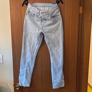 Levi's Light Blue Straight Leg Jeans